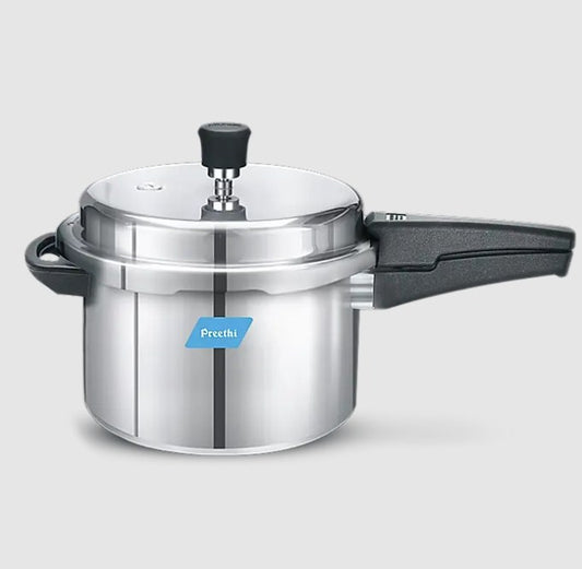 Preethi Pressure Cooker Outer Lid Induction Base Aluminium 5 Litres - PC 005