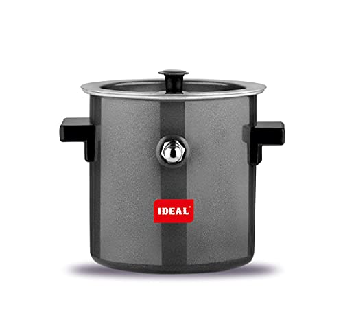 Ideal Aluminium Cookware Milk Boiler, Black