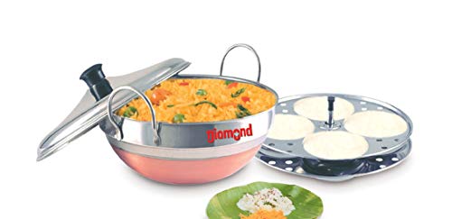 Stainless Steel Multi Kadai | Steamer Medium