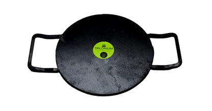 Pre-Seasoned Cast Iron Traditional Flat Tawa 6mm Thickness