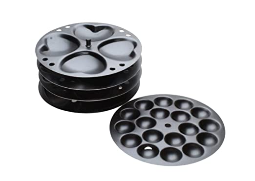 Nonstick Different Shapes Idli Plates with Stand 5 Plates