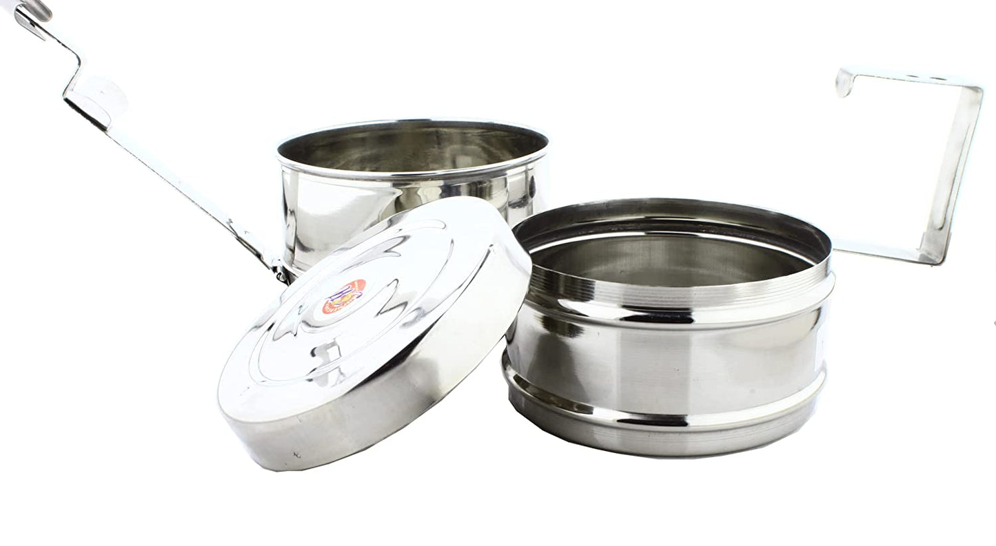Stainless Steel 2 Tier Lunch Carrier | Tiffin Box
