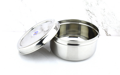 Stainless Steel Puri Dabba Set of 3 Pcs ( 11cm, 12.5cm, 14cm )