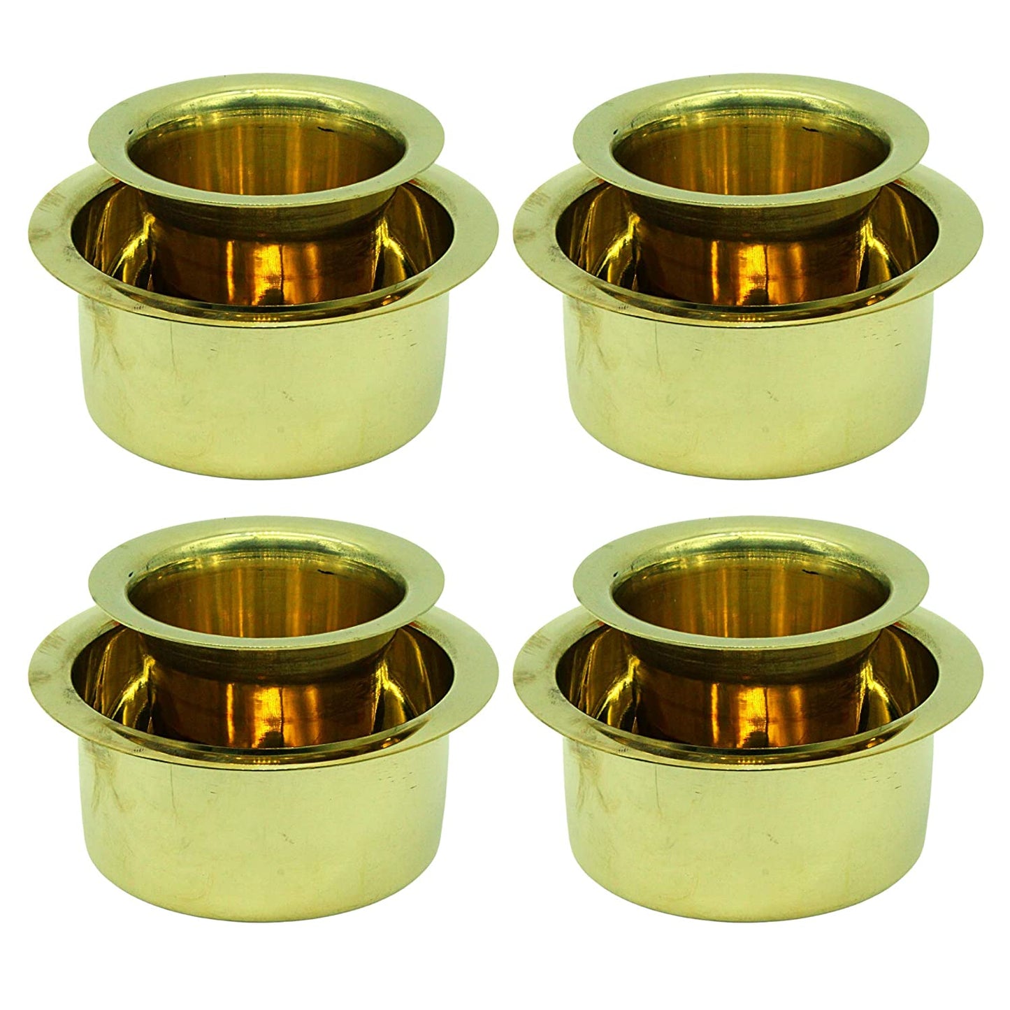Brass Traditional Coffee Dabara Set for Tasting Excellent South Indian Filter Coffee | Brass Tumbler | Coffee Cup