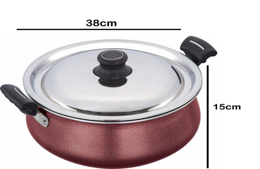 Granito Non-stick Coated Jumbo Gravy Pot Regular (38cm)