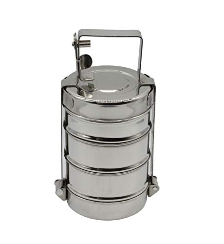 Stainless Steel 3 Tier Lunch Carrier | Tiffin Box - Tall