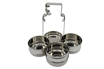 Stainless Steel 3 Tier Lunch Carrier | Tiffin Box - Tall