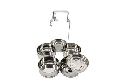 Stainless Steel 4 Tier Lunch Carrier | Tiffin Box - Tall