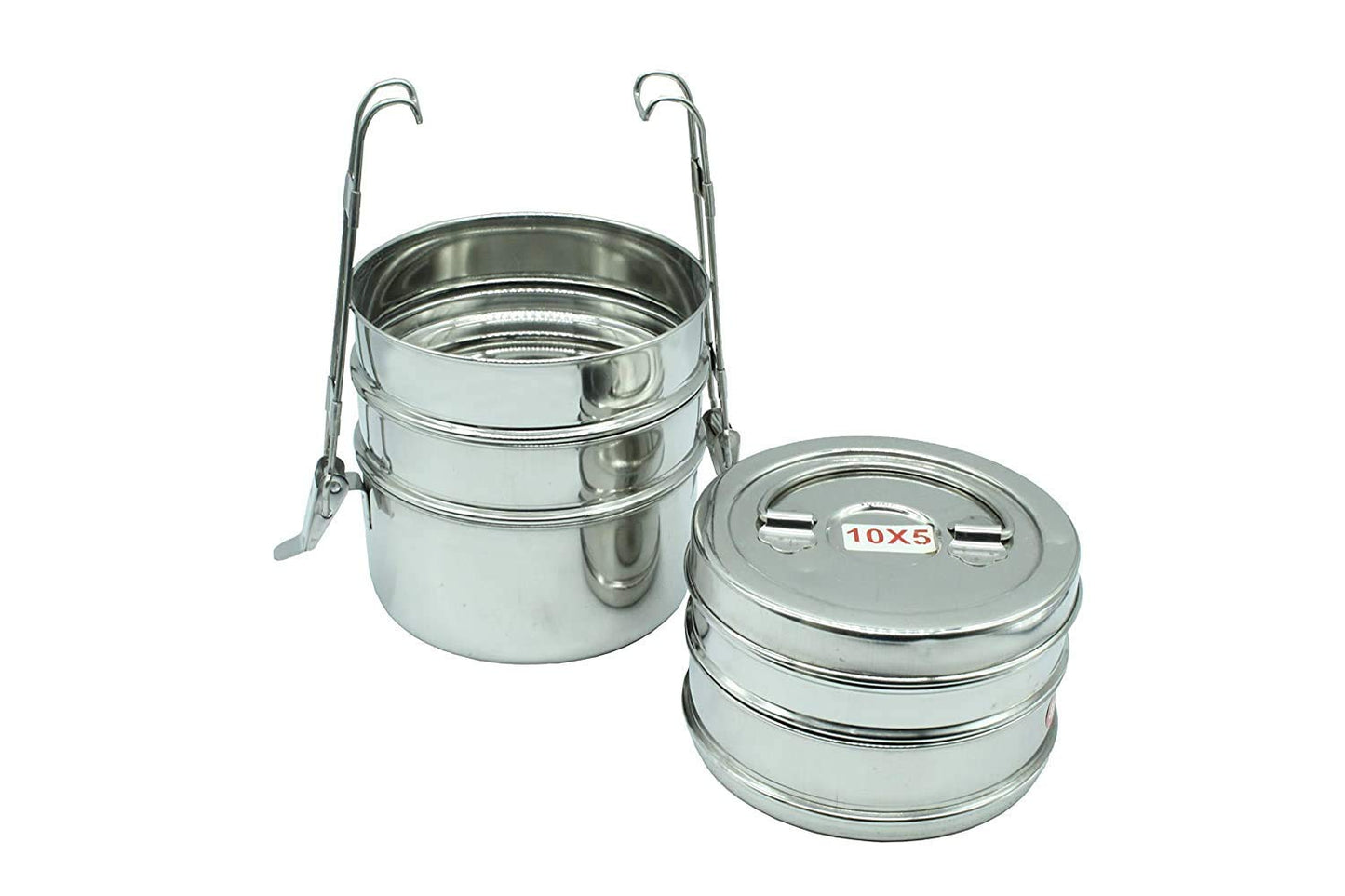 Stainless Steel Lunch Box | Tiffin Box 5 Tier (Size: 10x5)