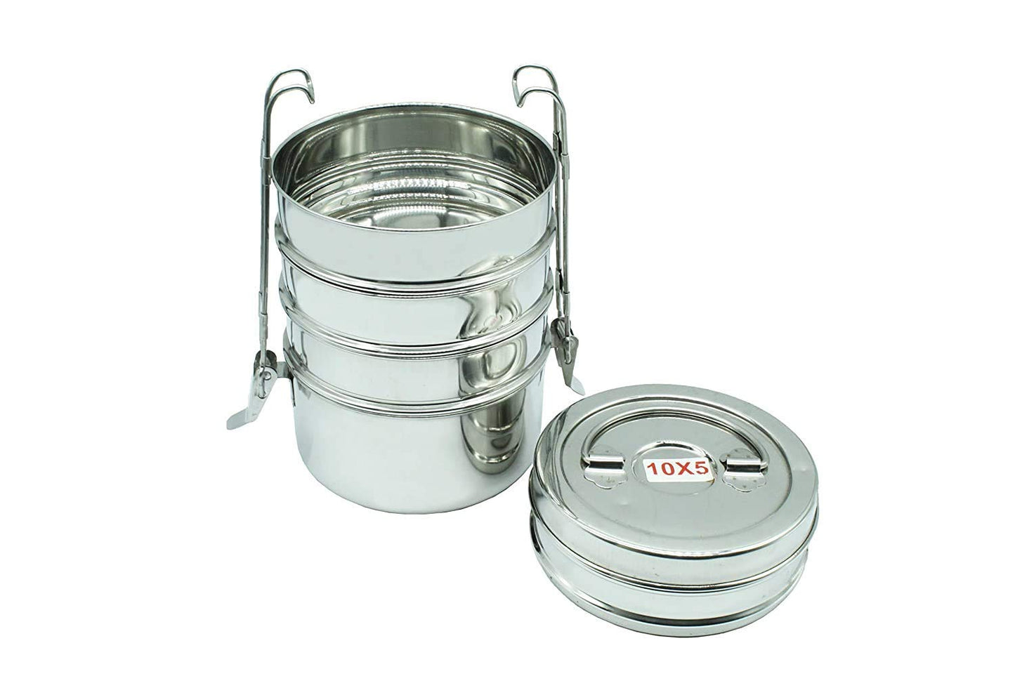 Stainless Steel Lunch Box | Tiffin Box 5 Tier (Size: 10x5)