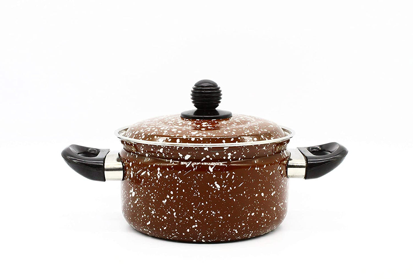 Cook and Serve Carbon Steel Enamel Pot (Brown)