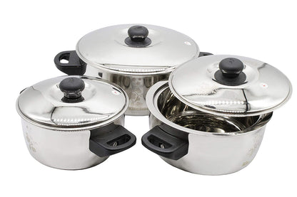 Evasilva Stainless Steel Double Walled Casserole | Hot Box Sets