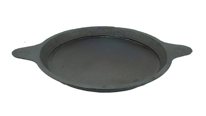 Fe+ Pre-Seasoned Cast Iron Induction Compatible Indian Skillet | Shallow Fry Pan | Omlete Pan