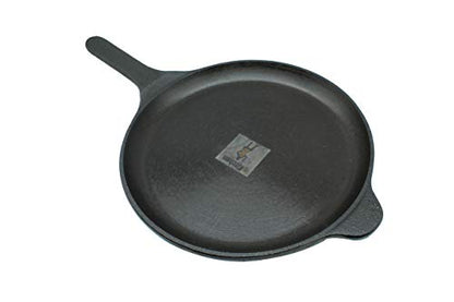 Fe+ Pre-Seasoned Cast Iron Shallow Fry Pan | Omlete Pan (25cm | 9.8 Inch)