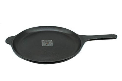 Fe+ Pre-Seasoned Cast Iron Shallow Fry Pan | Omlete Pan (25cm | 9.8 Inch)