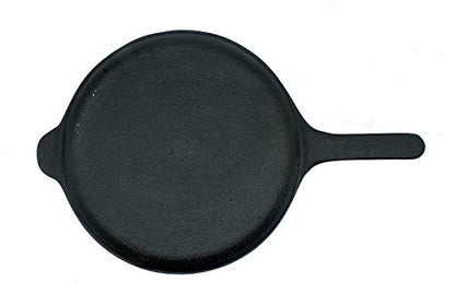 Fe+ Pre-Seasoned Cast Iron Shallow Fry Pan | Omlete Pan (25cm | 9.8 Inch)