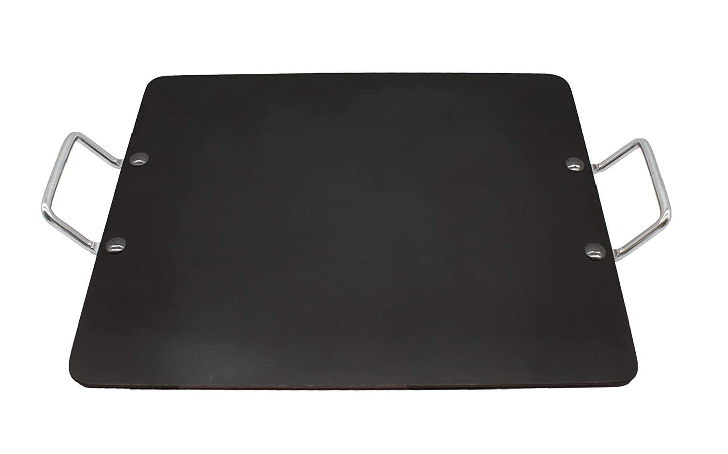 Fe+ Pre-Seasoned Mild Carbon Steel | Iron Rectangle Pathri Tawa 39cm X 31cm (Thickness-3mm)