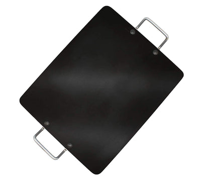 Fe+ Pre-Seasoned Mild Carbon Steel | Iron Rectangle Pathri Tawa 39cm X 31cm (Thickness-3mm)