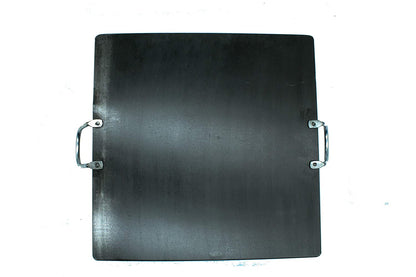 Fe+ Pre-Seasoned Mild Carbon Steel | Iron Square Pathri Tawa 30cm (Thickness-3mm)