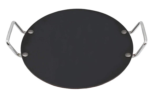 Fe+ Pre-Seasoned Mild Carbon Steel | Iron Round Concave Dosa | Roti Tawa 29cm (Thickness-3mm)