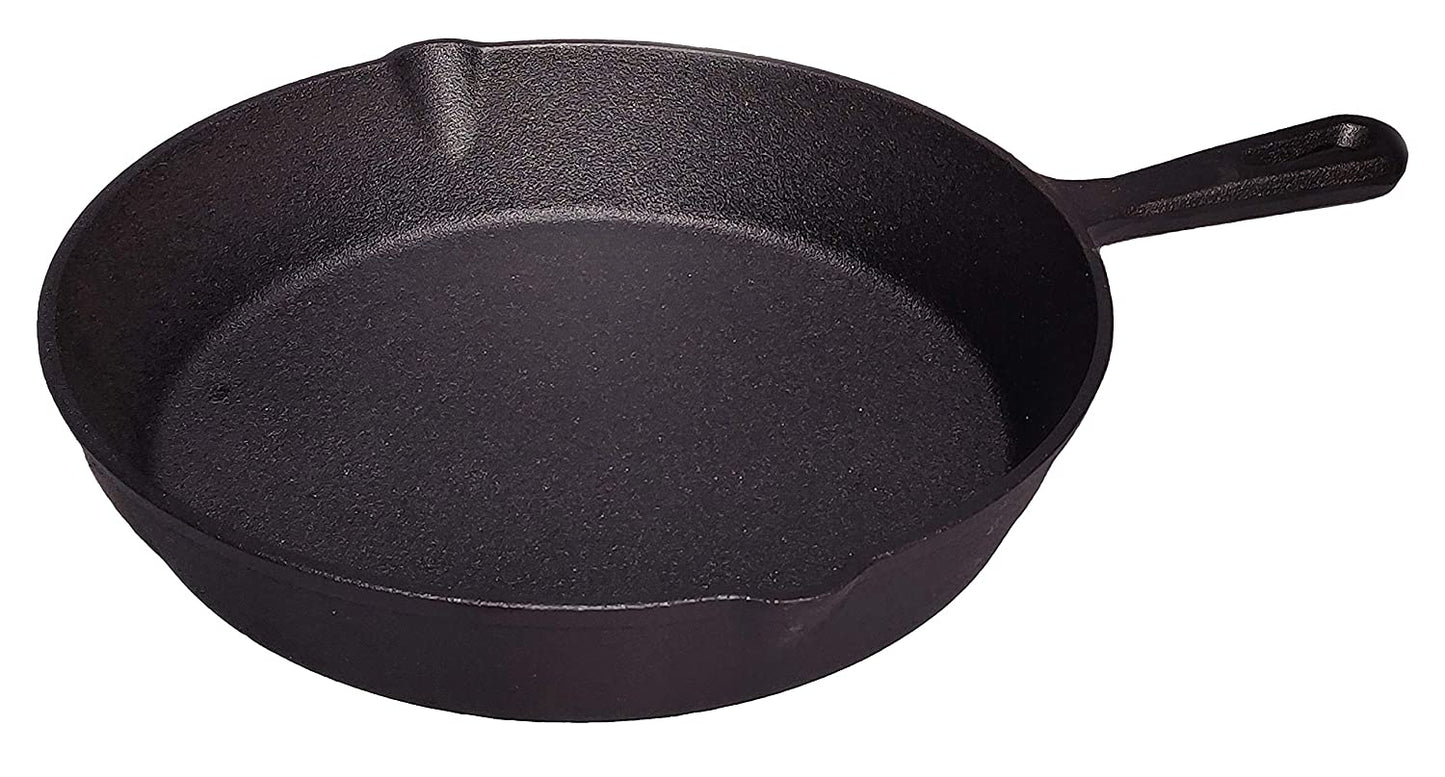 Pre-Seasoned Cast Iron Induction Compatible Skillet | Fry Pan 10 inch | 26 cm