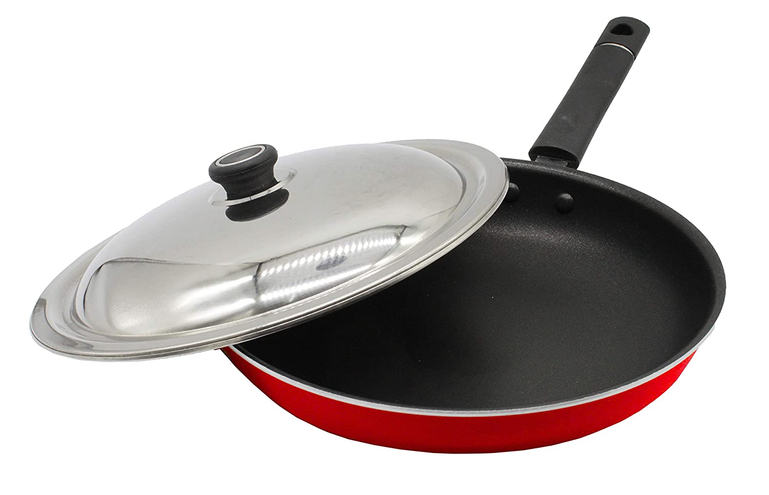 Frying pan non stick with clearance lid