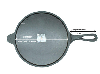 ZORAWARE VINTAGE CAST IRON TAWA 26 CM / 2.3 KG