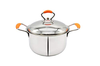 Stainless Steel Premium Silicon Dutch Oven With Steel Lid