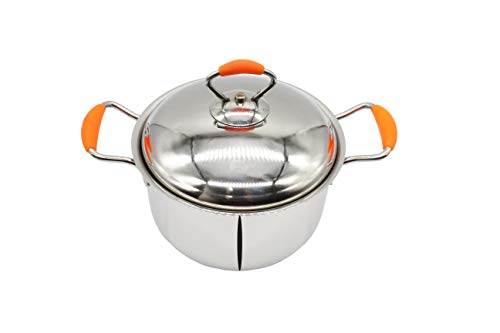 Stainless Steel Premium Silicon Dutch Oven With Steel Lid