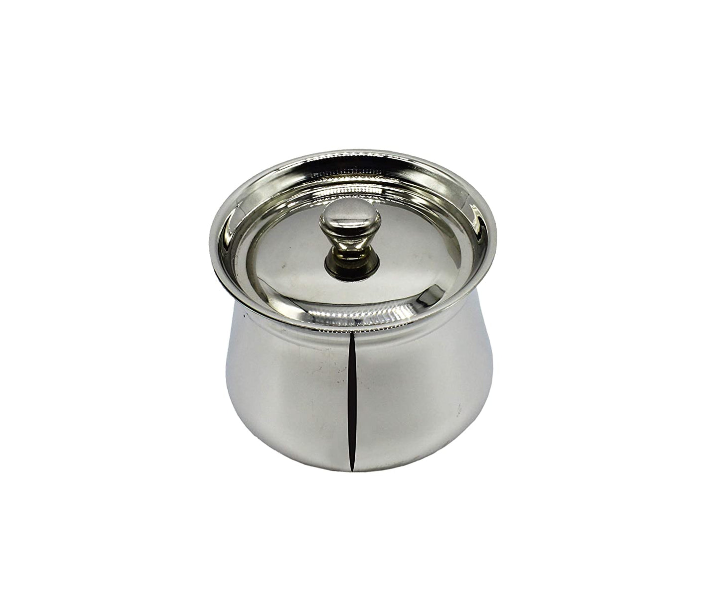 Stainless Steel Special Coil Handi Tall Serving Dish Pot Set of 3 Pcs - 10.5 cm, 12 cm, 14 cm