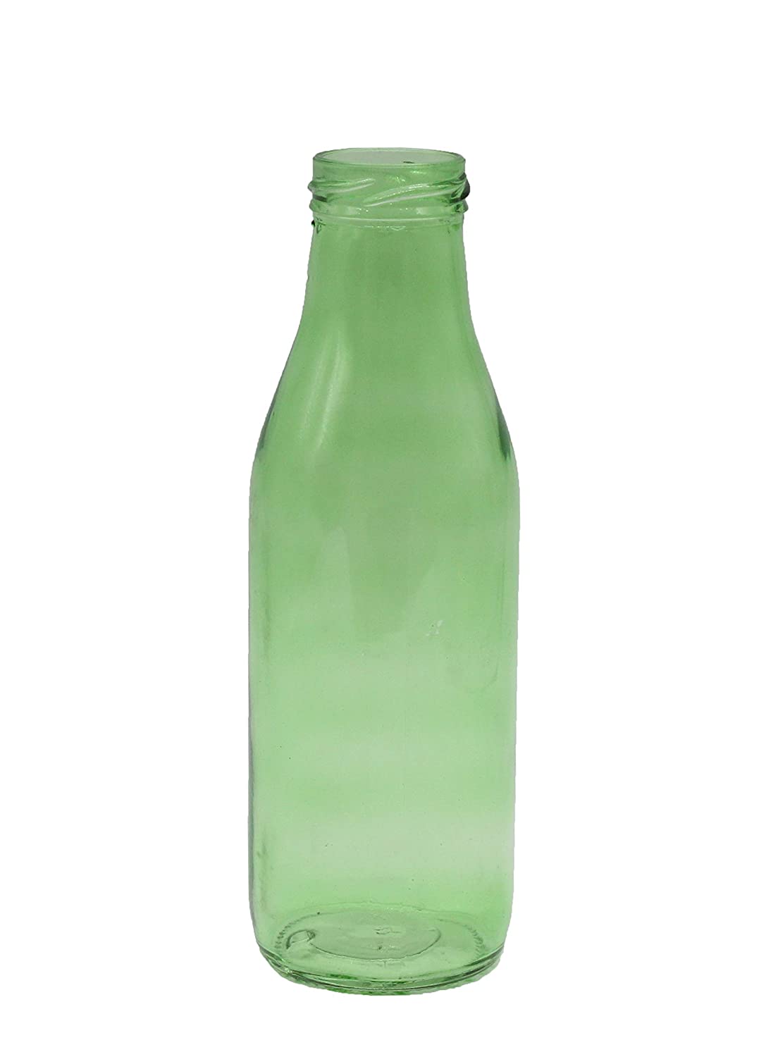 Glass Milk Bottle 500ml | Green-Set of 4 Pcs
