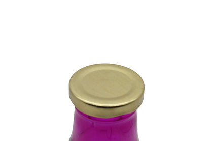Glass Milk Bottle 500ml | Pink-Set of 4 Pcs