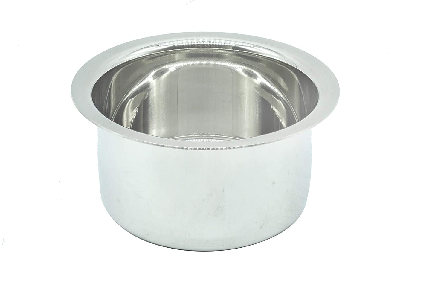 Stainless Steel Milk Pot | Cook and Serve Bowl | Tope Set (11.5cm, 13.5cm, 14.5cm, 16cm, 17.5cm, 19cm) - Set of 6 Pcs