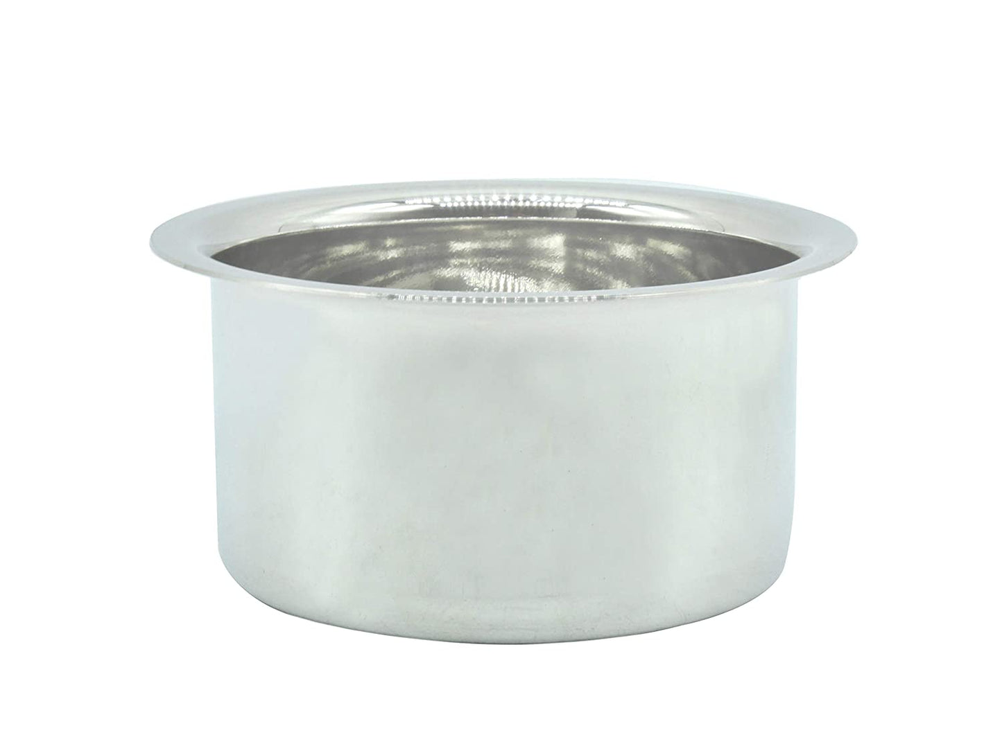 Stainless Steel Milk Pot | Cook and Serve Bowl | Tope Set (11.5cm, 13.5cm, 14.5cm, 16cm, 17.5cm, 19cm) - Set of 6 Pcs