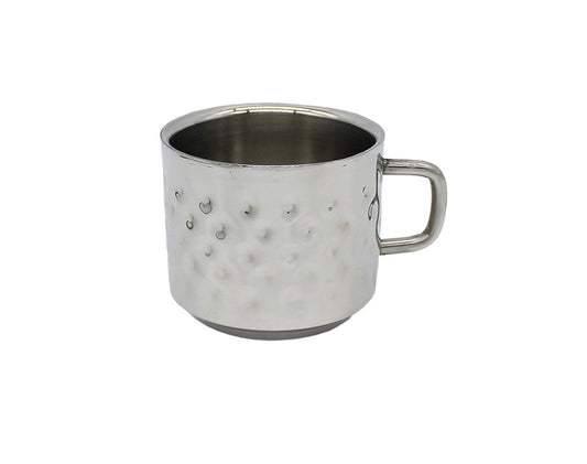 Double Walled Dimple Design Stainless Steel Coffee & Tea Mugs