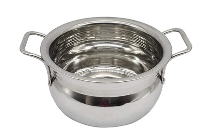 Stainless Steel Cook and Serve Set With Lid (4 Pcs Set) - No: 3