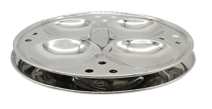 Stainless Steel Idly Panai Induction Base With 3 Idly Plates (13 Idlies)