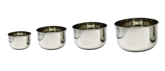 Stainless Steel Mixing Bowl Set of 4 Pcs (13cm, 14cm, 15.5cm, 17cm)