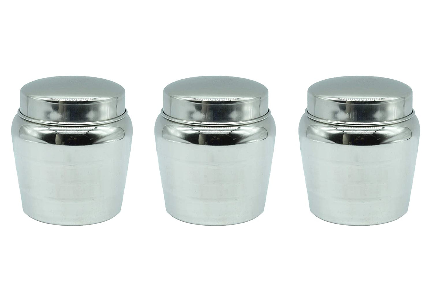 Stainless Steel Mushroom | Tapered Canister Set of 3 Pcs