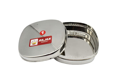 Stainless Steel No.1&2 Plain Lunch Box | Dabba (Set of 2 Pcs)