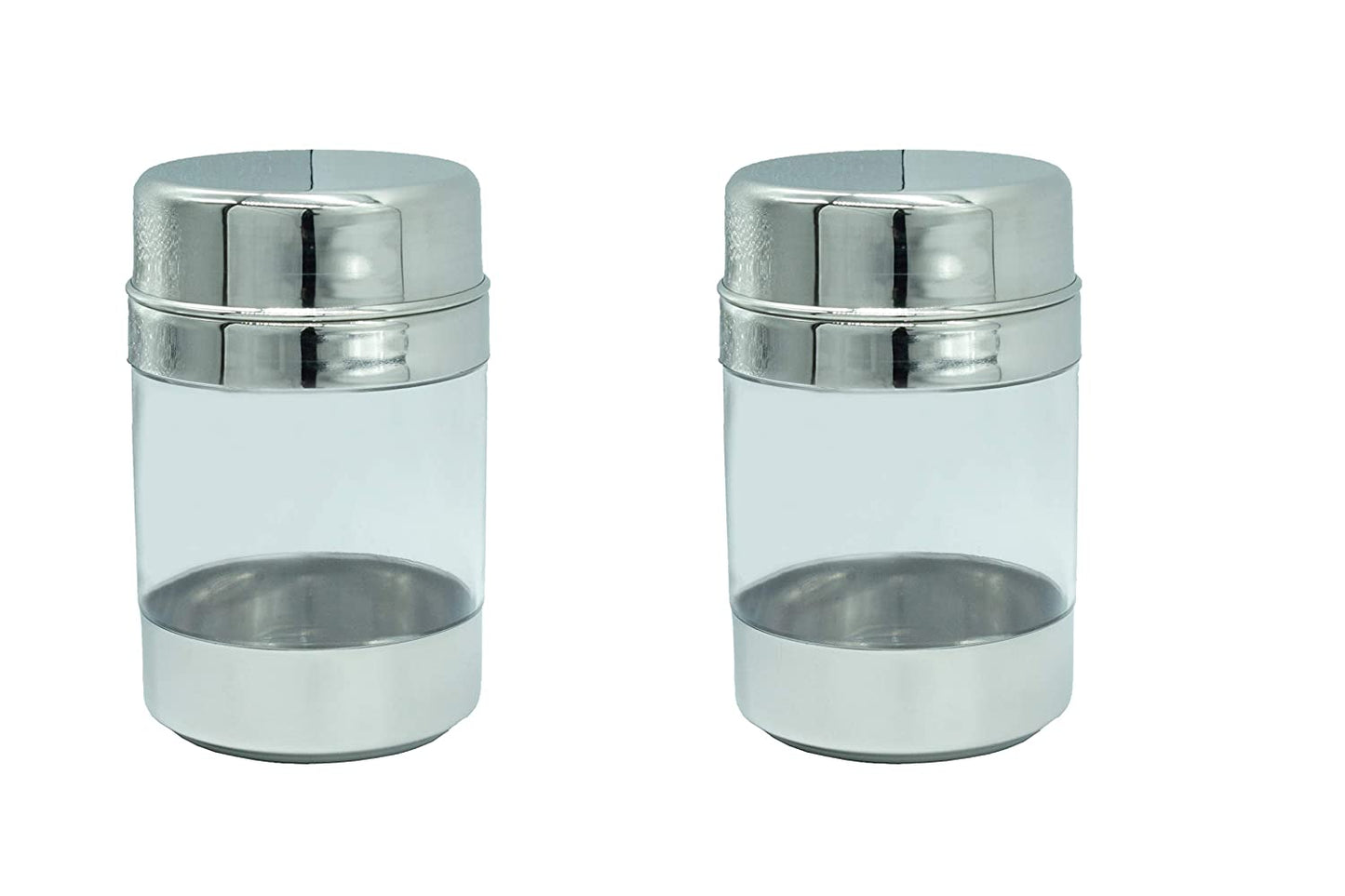 Stainless Steel Canister 900 ml (Set Of 2 Pcs)