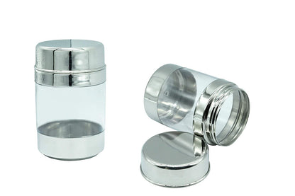 Stainless Steel See Through Canister 1100ml (Set of 2 Pcs)