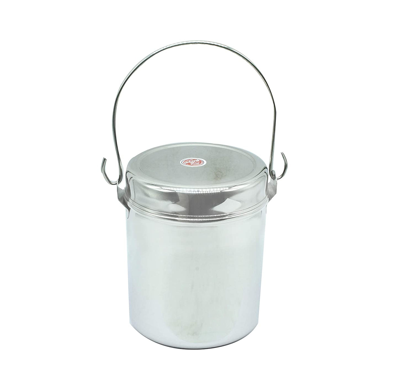 Stainless Steel Royal Milk Pot | Thukku | Container Set Of 2 Pcs (11.5cm & 12.5cm)