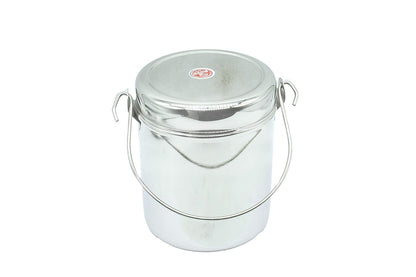 Stainless Steel Royal Milk Pot | Thukku | Container Set Of 4 Pcs (11.5cm, 12.5cm, 14cm, 15cm)