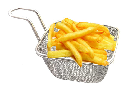 Stainless Steel Set of 3 Pcs Mini Fries | Nuggets | Snack Serving Basket