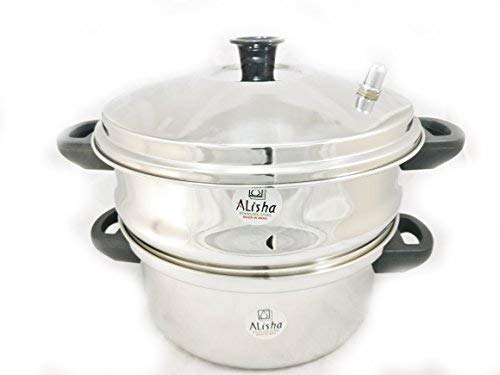 Stainless Steel Two Tier Momos Steamer With Lid