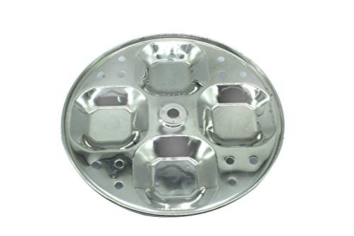Stainless Steel Xtra Deep Idly Stand With Square Shaped Idly Plates (4 Plates | 16 Idlies)