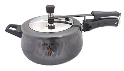 Hard Anodised Black Cutie Aluminium Pressure Cooker (Induction Base)