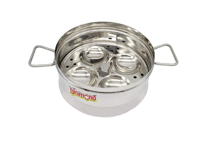 Stainless Steel Idly Panai - Steams 9 idli ( 2 Idly plates)