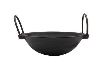 Pre-Seasoned Cast Iron Kadhai 43cm (Induction Compatible)